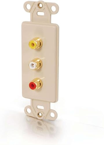 Miniatura 4 de C2G 37091 VGA y 0.138in Audio Pass Through Wall Place, color blanco