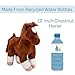 The Petting Zoo Standing Chestnut Horse Stuffed Animal Plushie, Gifts for Kids, Wild Onez Barnyard Animals, Brown Horse Plush Toy, 12 inches
