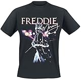  Queen Freddie Mercury - Freddie Crown Männer T-Shirt schwarz L, 100% Baumwolle, Band-Merch, Bands