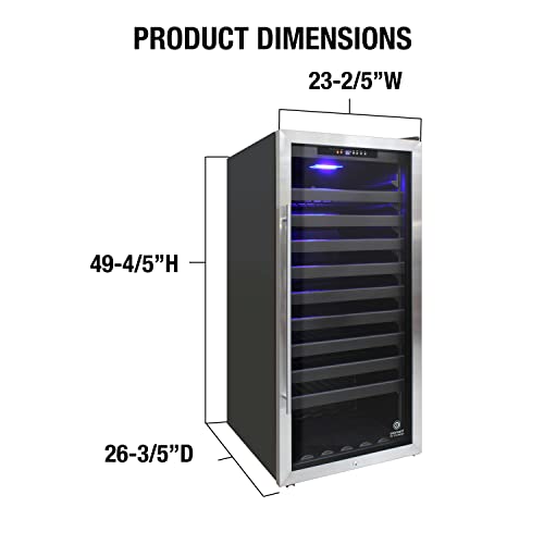 Vinotemp Single Zone 114-Bottle Wine Cooler