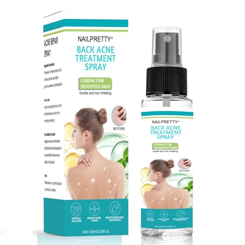 #VerdientProvisionen<br>100ml Back Acne Spray Akne Rücken Spray Rücken Peeling Tiefenreinigung Hautpflegespray für Körper Brust und Rücken dringt in die Poren ein Für Einen Glatten