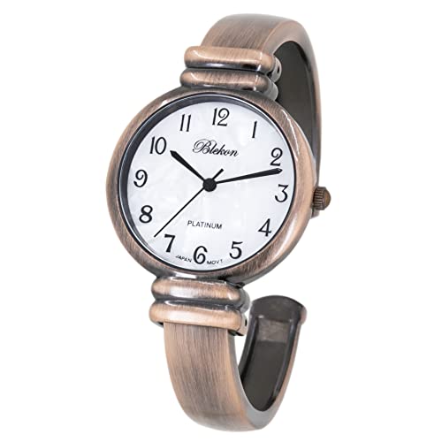 Blekon Original Mother of Pearl Cuff Bracelet Watch for Women