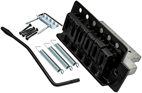 Musiclily Strat Style Guitar Tremolo Bridge,Black