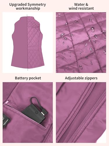 Beheizbare Jacke für Damen von Kintiwe mit 5 Heizzonen und Powerbank