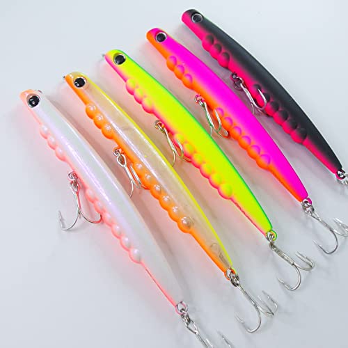 momoルアー モモルアー シーバスルアー バチペン 95S 95HS バチ抜け特化型シンキングペンシル (S: 5色アソート) 2枚目