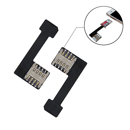 GVKVGIH Dual SIM Card Micro SD Card Adapter (2 Pcs) for Android Smartphone,Ultra-Slim SIM Card Extender for Samsung S7 / S7 Edge / S8 / S8+ Huawei Mate7/8/9 Xiaomi Lenovo (Micro to Nano)