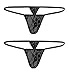 Produktbild Sohimary 107 Damen Mini String Tanga 2er Pack Spitze XS S M 32 34 36 38 Schwarz