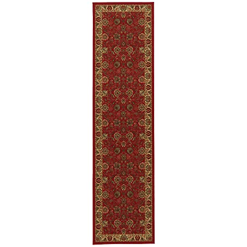 Ottomanson Ottohome Oriental Design Oth2130 Merge Collection, 1'10" X 7', Red-Legacy #TOP2