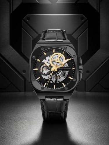 Image of French Connection Automatic Black Dial Men's Watch-FCA14BBL