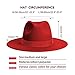 Wide Brim Fedora Hats for Women & Men Classic Dress Panama Hat Adjustable Felt Hat with Band