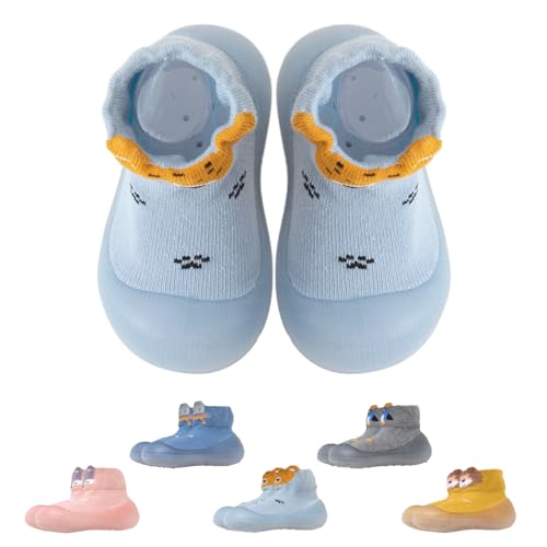 Scarpe Calzino per Bambini Scarpe Antiscivolo per Primi Passi Calzini Bambino con Suola Ispessita Pantofole Bambino Unisex Scarpe Bambino con Cartone Animato