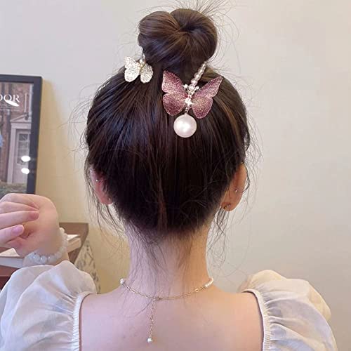 Chdhaltd Women Butterfly Head Buckle, Fashion Vintage Gifts For Girl Coiler Clip Hair Accessories(Blue) #TOP2