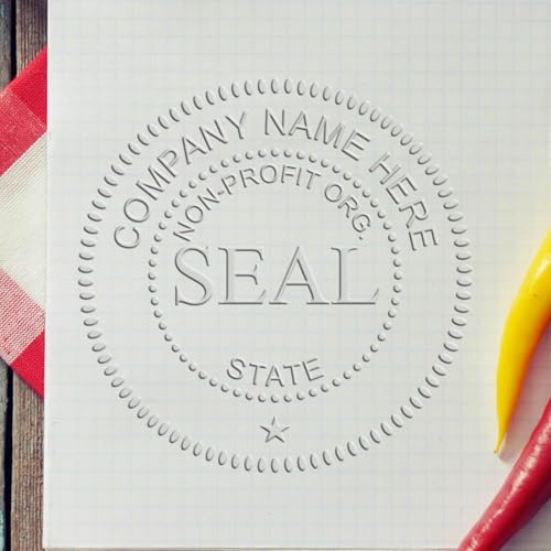 Official Document Seal for Non-Profit Organizations - Soft Handle Seal, 1-5/8 Size Ideal for Health Organizations, Durable and Reliable for All Your Certification Needs
