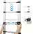 Telescoping Ladder, 15.4 FT Stainless Steel Extension Ladder with Non-Slip Feet,Slow Down Design Telescopic Ladder,Heavy Duty 330 lbs Max Capacity,Ideal for Home, RV, and Outdoor Work (15.4FT)