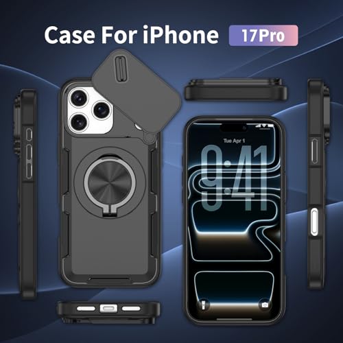 Coque iPhone 17 Pro Max LEMAXELERS avec protège-caméra coulissant - 7
