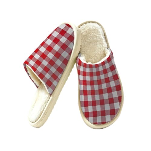 Image of Mexpekil Fluffy Slippers for Women Men (7-8 UK)