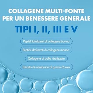 Incite Nutrition Multi Collagene in Polvere Non Aromatizzato 500 g. Fonte di Collagene Tipo 1, 2,3 e 5. Integratore Essenziale per Pelle, Articolazioni, Ossa, Capelli, Unghie e Muscoli