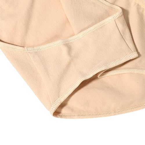 Eastbuddy 3 Pack Dance Ballet Briefs Girls Women Cotton Gymnastics High Cut Dance Underwear Beige Child 110 thumb #5