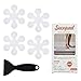 Secopad Autocollants antidérapants pour Baignoire et Douche avec grattoir de qualité supérieure