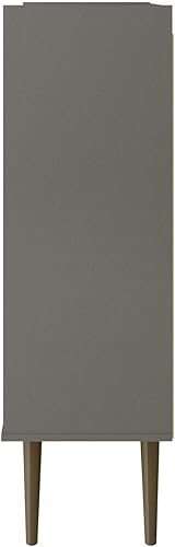 Miniatura 6 de Manhattan Comfort Armario moderno de mediados de siglo de 45.5 pulgadas para oficina en casa y sala de estar, incluye 4 compartimentos ocultos con