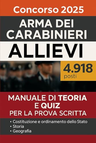Manuale per la prova scritta Concorso Allievi Carabinieri 2025