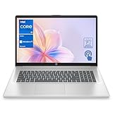 HP 17t Laptop, 17.3" HD+ Touchscreen, Intel Core i5-1334U, 32GB RAM, 2TB SSD, Fingerprint Reader, Webcam, HDMI, Backlit KB, Wi-Fi 6, Windows 11 Home, Silver