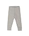 Dilling Baby Leggings für Mädchen & Jungen - Bio Baumwolle Grau gestreift 68