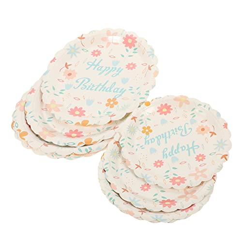 Abaodam 3 Conjuntos De Talheres De Festa Pratos Descartáveis ​​Prato De Bolo De Aniversário Pratos D