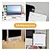 Monitor Memo Boards for Computer, Set of 2 (Left & Right) Multifunction Acrylic Screen Message Reminder Pad Side Panels Phone Holder - Utility Organizer for Office Desktop, Gift of 1 Pack Sticky Notes