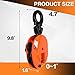 YATOINTO Plate Lifting Clamp 1760lbs Plate Clamp 0.8T Vertical Lifting Clamps Jaw Opening up to 0.6 inch Welding Clamp for Lifting and Building