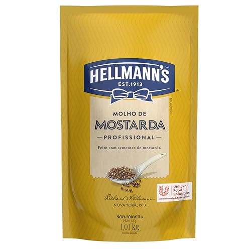Hellmann'S Profissional Molho De Mostarda Doypack 1,01Kg