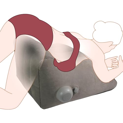 Vorenza Sex Pillow Couples Sex Toys Triangle Inflatable Position Pillow Adult Toys Sex Cushion for Couples Sex Novelties Supports Deeper Positions Sexual Tools for Men & Women Pleasure Bedding