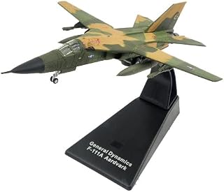 Military Fighter Alloy Die Cast Model, 1/144 Scale USAF F-111 Aardvark Fighter Bomber Model, Adult Toys and Decorations, 6.2 X 5.3Inch