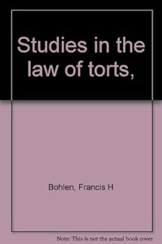 Hardcover Studies in the Law of Torts Book