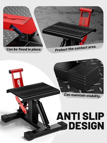 image for JFG RACING Motorcycle Dirt Bike Stand 1000Lbs Capacity Lift Jack Hoist