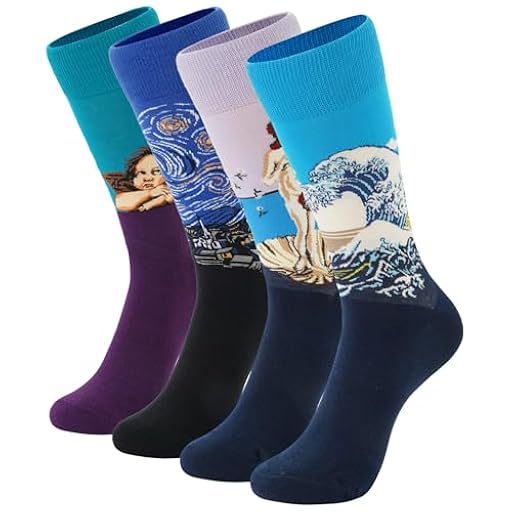 BONANGEL Calcetines Hombre Divertidos Calcetines Graciosos de Algodón con Dibujos Estampados Regalo Original Hombre | Ya disponible en tu tienda friki favorita! En mundofriki.es!