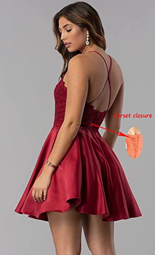 Bolensey Silver Satin Prom Dresses With Pockets For Girls Beaded Spaghetti Straps Short Formal Homecoming Dress Appliques Size 4 #TOP2
