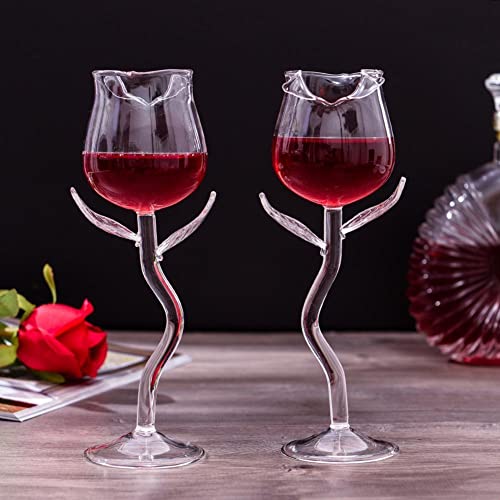 Verre en forme de rose à base stable anti-renversement pour table de fête - 7
