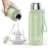 Portable Bottle Warmer for Travel - 3Min Fast Heating of Breast Milk and Formula, 36W Fast Charge, 17 Ounces Large Capacity, Baby Bottle Warmer On The Go for Outdoor Airplane and Car
