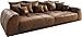 Produktbild DELIFE Big-Sofa Violetta Braun 310x135 cm Antik Optik inklusive Kissen Big-Sofa