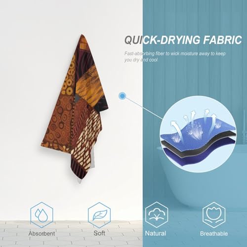 Serviette de camping microfibre patchwork pour piscine et fitness - 5