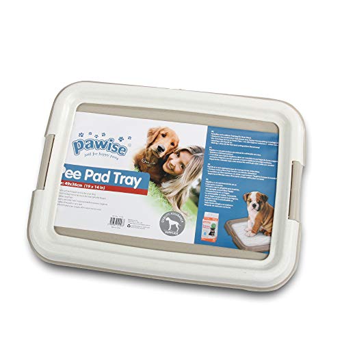 PAWISE Dog Training Pee Pad Holder Tray, Indoor Puppy Potty Pee Pad Floor Tray Dog Toilet, 24\'\'X24\', Large
