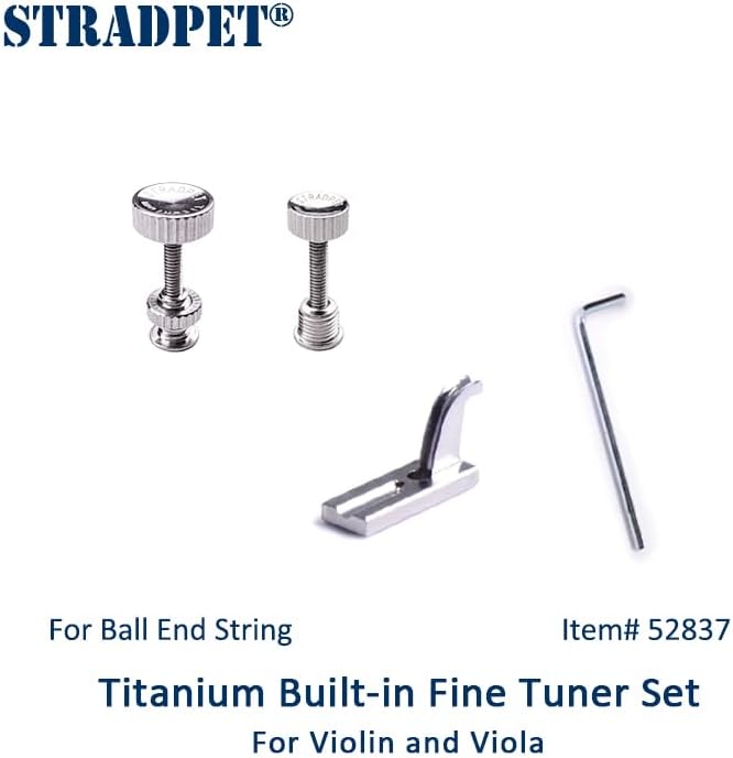 Violin Built-in Titanium Fine Tuner set for BALL-end string, Violin and viola accessories