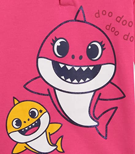 Pinkfong Baby Shark Toddler Girls Pullover Cosplay Hoodie And French Terry Leggings Pink 2T #TOP3