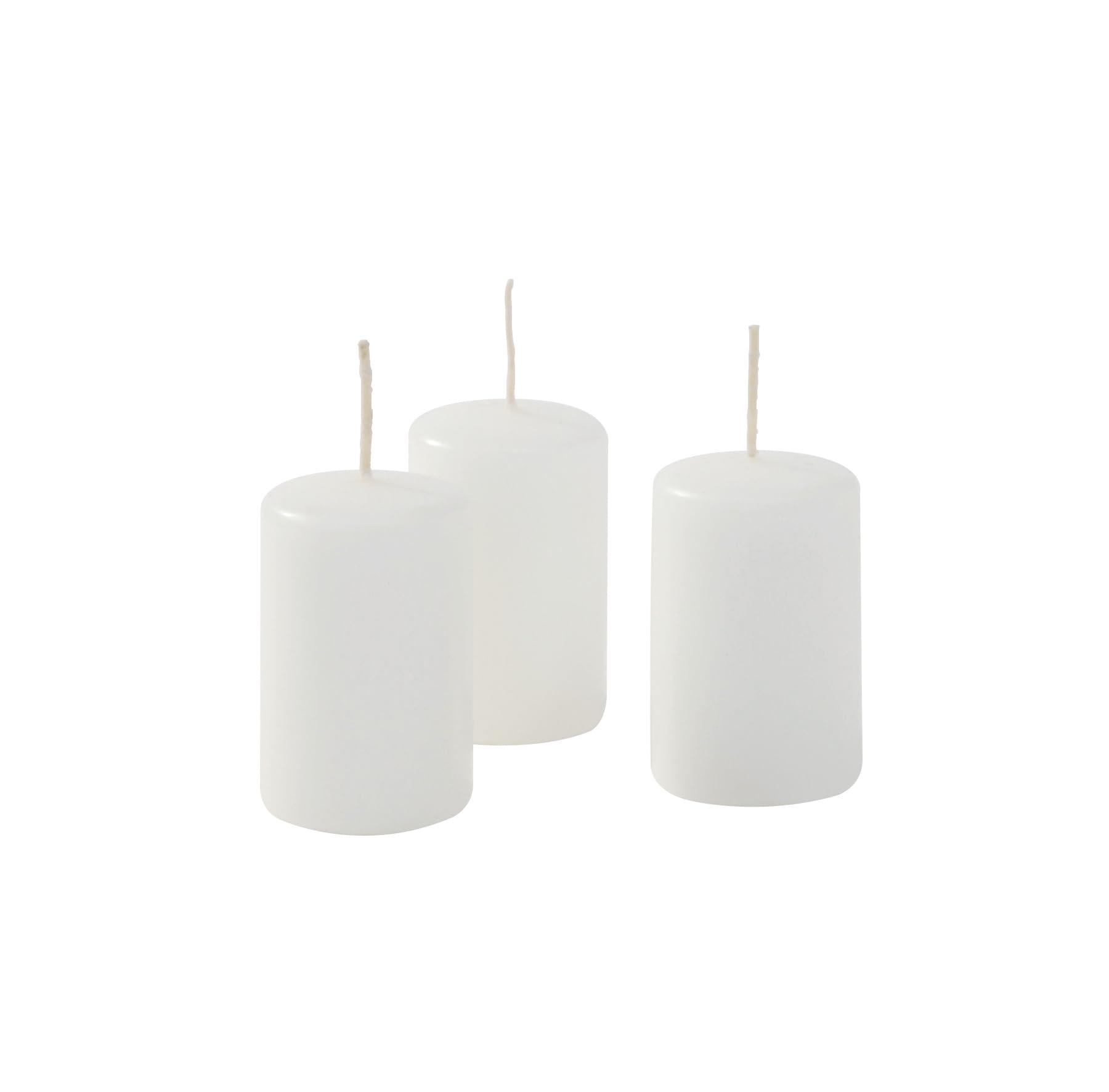 16 velas, cera, diámetro 4 cm, altura 5 cm, blanco