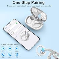 Bluetooth 5.4 Kopfhörer, 75Std 2026 Kopfhörer Kabellos Bluetooth Sport, 3D-Stereo Bass Wireless Headphones, IP-X8 Wasserdicht Earbuds, 4 ENC Noise Cancelling Headset, USB-C in Ear Ohrhörer Joggen Gym – Ansicht 7