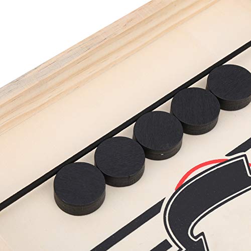 AKLOSIPY Games Toy Fast Puck Winner Board Desktop Battle in- Bumper Chess – Wood ’s Educational Hockey Game for Ages 4-12, Portable Tabletop Family Interactive Toy with Storage Box - Image 9