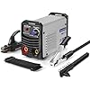 Harukiku Saldatrice a Elettrodo MMA130 Digitale – Mini Saldatrice Inverter, Compatta e Leggera con Funzione Anti-Stick, Cavi 3+2 m, 21,5 x 14 x 8,5 cm, per Hobbisti e Fai da Te