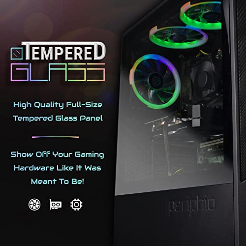 Periphio Ghoul | Prebuilt Gaming Pc Computer Tower | Intel Quad-Core I5 | Nvidia Geforce Gt 1030 Graphics Card | 16Gb Ram | 120Gb Ssd + 500Gb Hdd | Windows 10 | Hdmi | Wi-Fi (Renewed) #TOP5