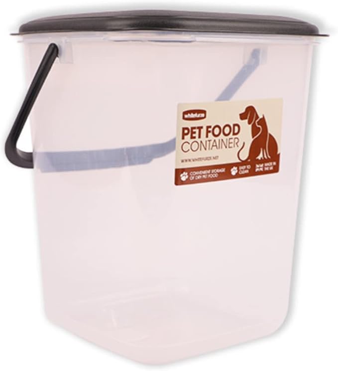 10L Dry Pet Food Container with Lid Scoop Handle Freezer Dishwasher
